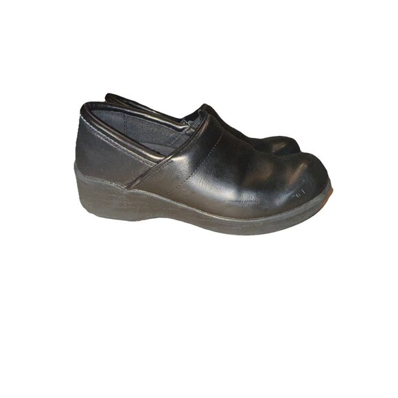 Tredsafe Shoes - TredSafe EnduroPro Black Leather Clogs Slip Resistant Shoes Women’s Size 7